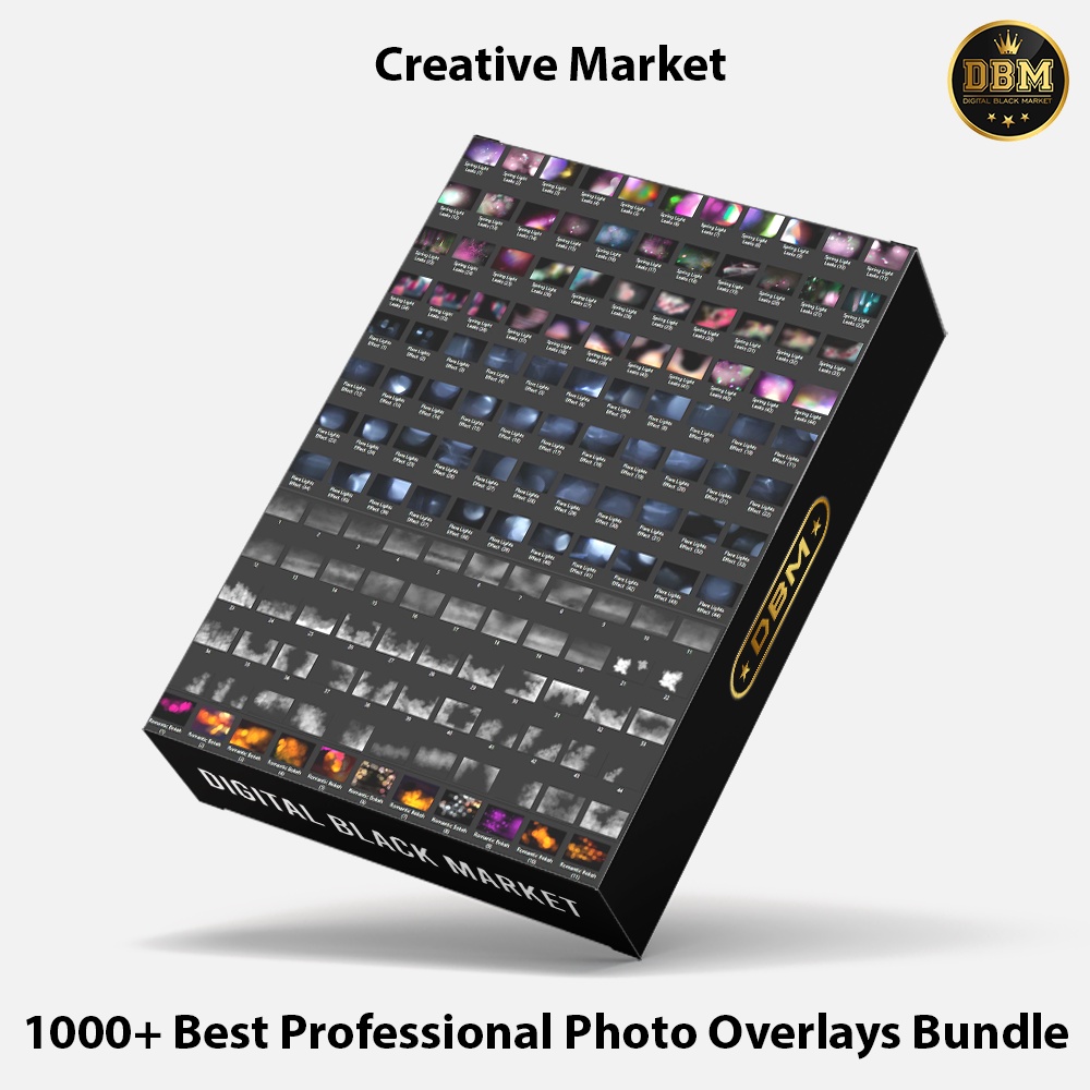 1000+ Best Professional Photo Overlays Bundle - Photoshop &amp; Coreldraw