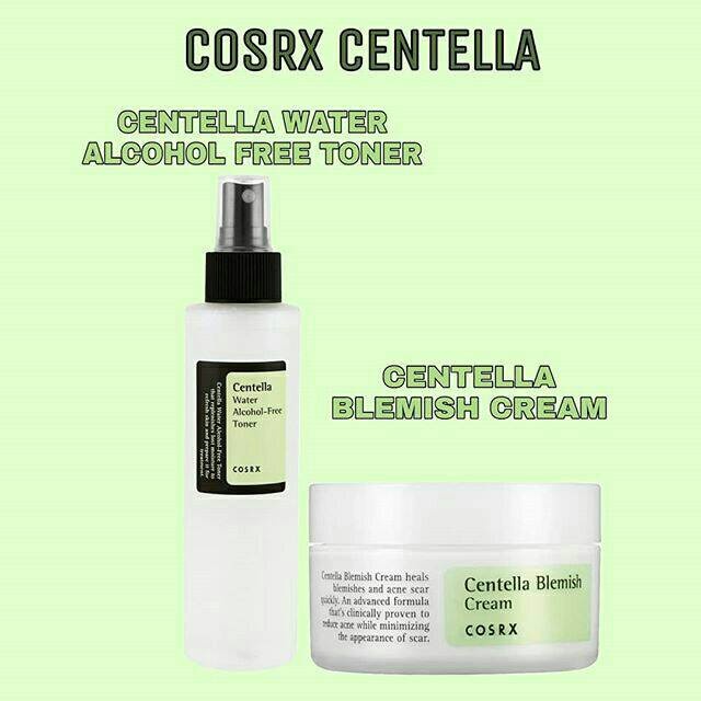 ✦SINAR✦ COSRX Centella Series ( Centella Blemish Cream 30gr - Centella Water Alcohol Free Toner 150ml )