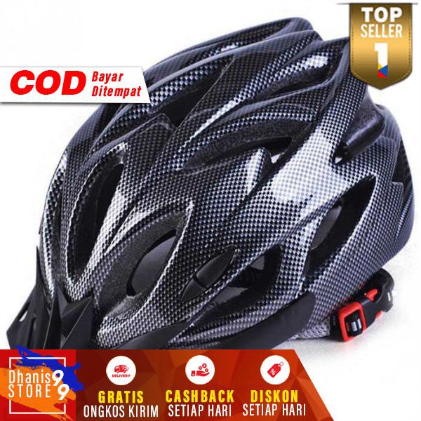 Helm Sepeda Murah Bicycle Road Bike Helmet EPS Foam PVC Helem Sepeda Pelindung Kepala