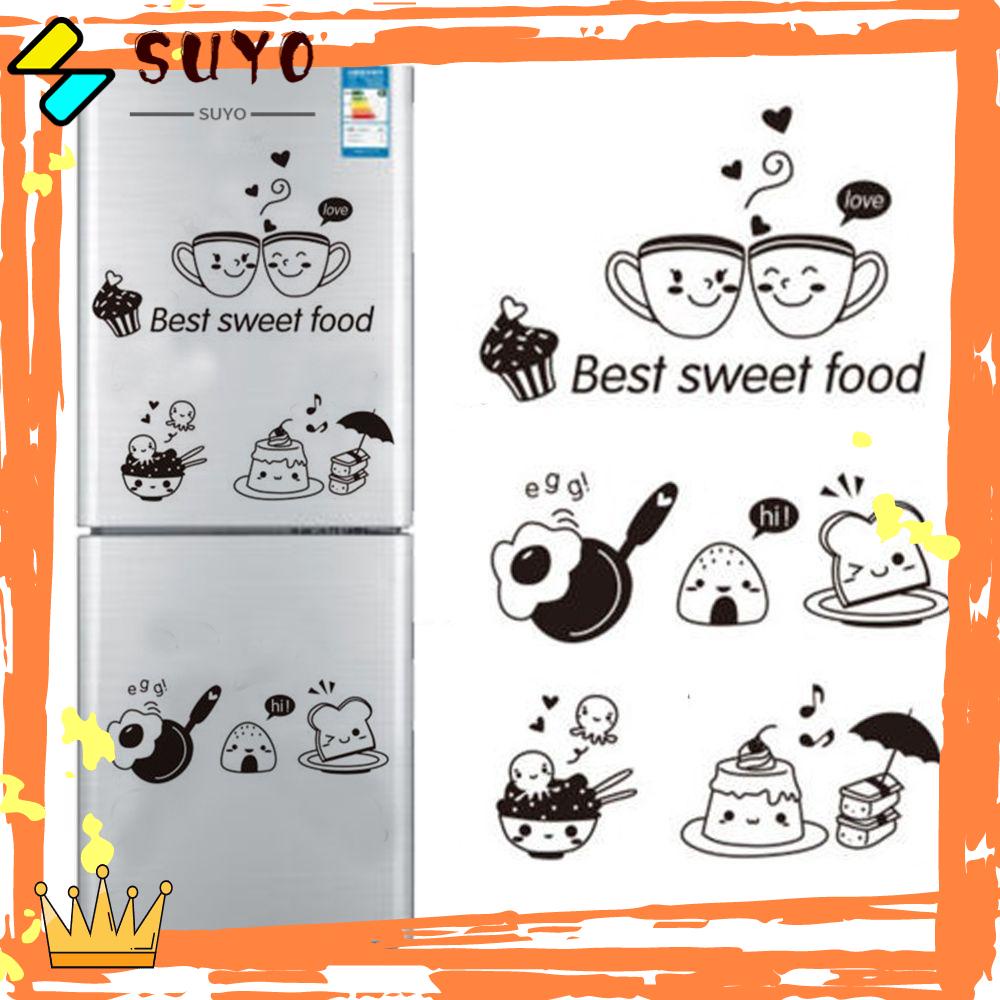 Suyo Stiker Kulkas Desain Lucu Untuk Dapur