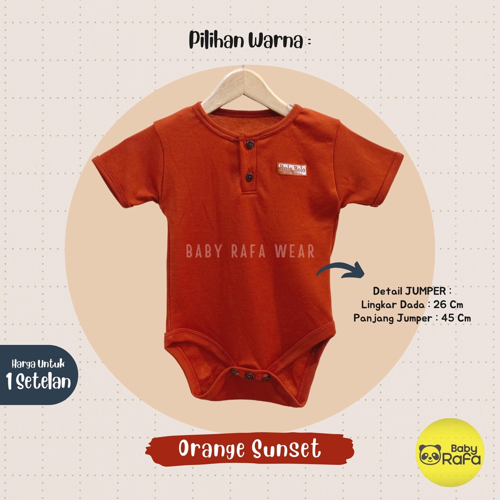 Jumper Bayi Segitiga 0 sd 6 Bulan EARTH COLOR SERIES merk SNI Bolo Bolo