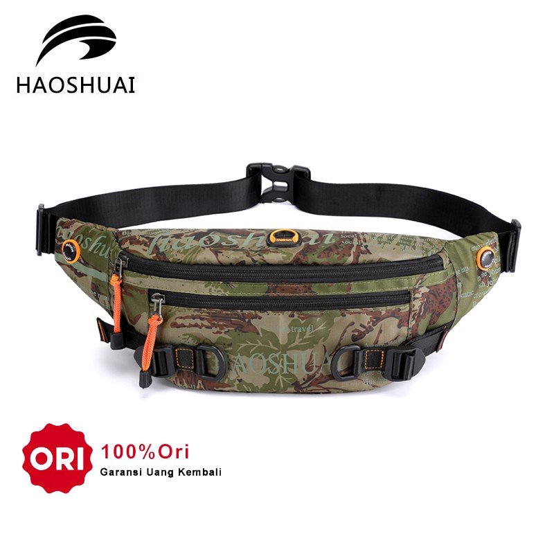 HAOSHUAI 5132 Tas Selempang Pria Waistbag Pria Waterproof WATCHKITE WKOS