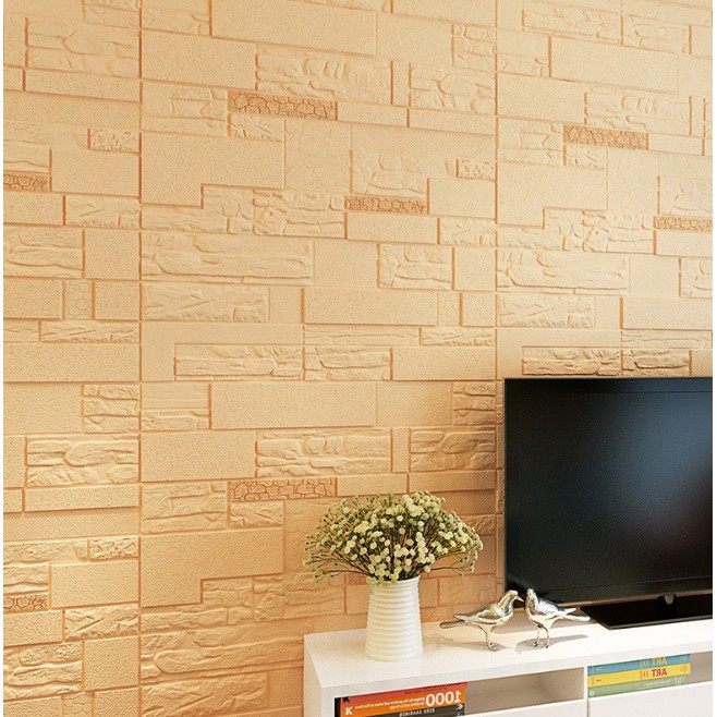 [IMPOR] DOMMO - D6045 Wallpaper Dinding 3D FOAM Wallfoam / Wallpaper Foam / Sticker Dinding