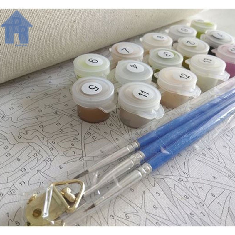 DIY - Set melukis sendiri / paint by number kit - Nature 40x50cm.