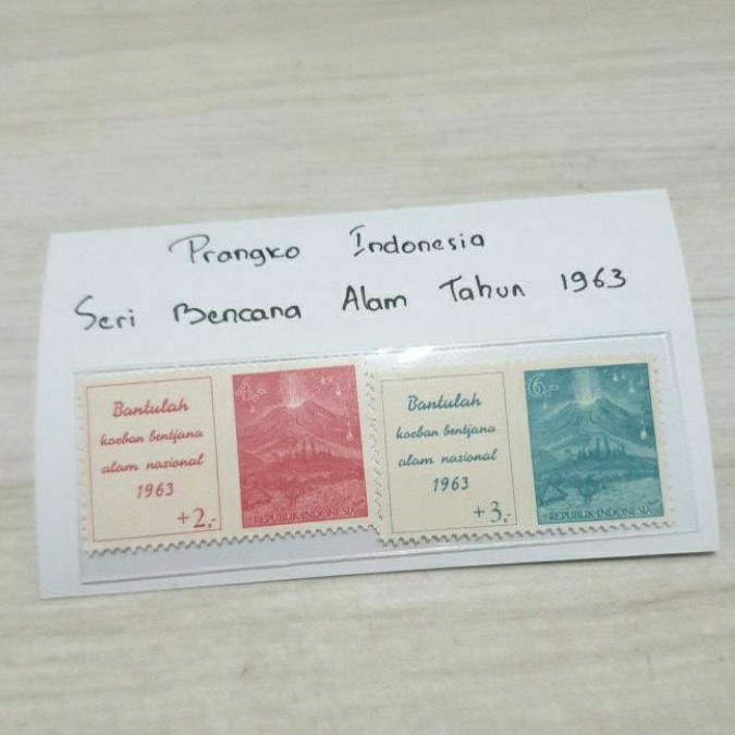 

Perangko Indonesia Set Seri Bencana Alam Tahun 1963