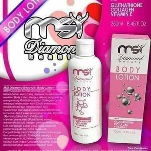 Body Lotion MSI,menghaluskan,mencerahkan,mengencangkan kulit,meratakn wrn kulit.Lotion murah ori MSI