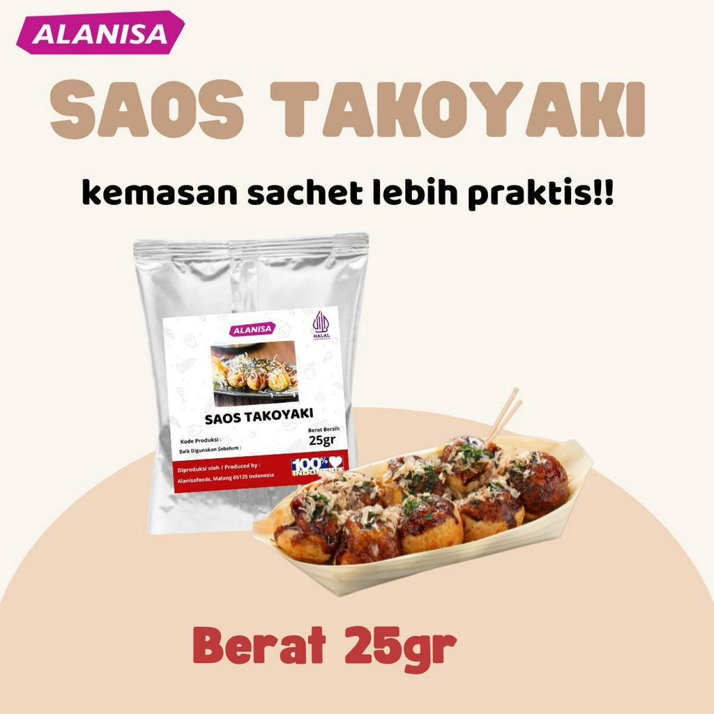 

SAOS TAKOYAKI 25GR KEMASAN SACHET SUPER PRAKTIS&HEMAT HALAL MUI!!