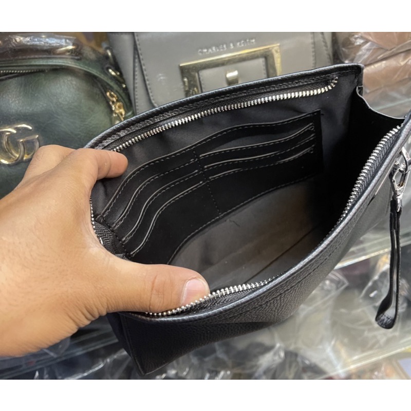 Clutch Tangan Kulit Versace Tas Model Handbag Pria / wanita import premium