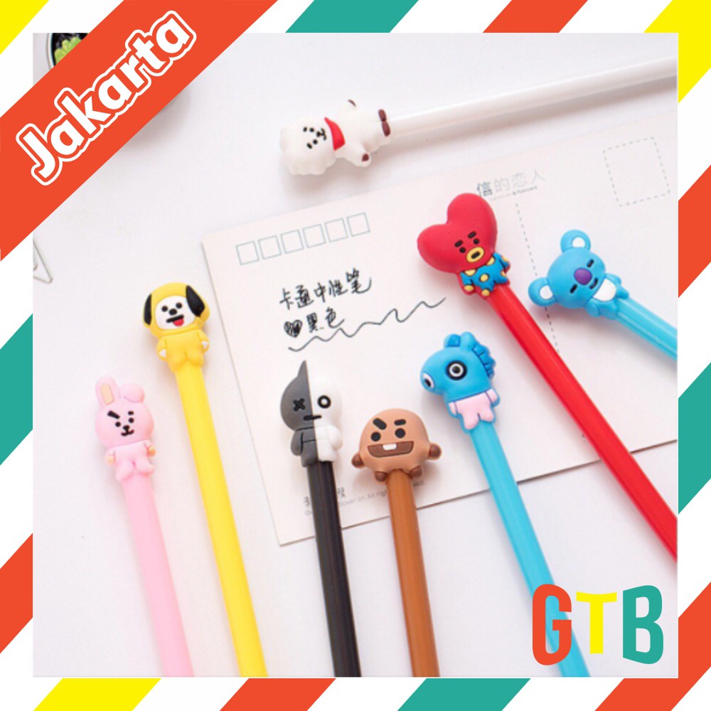 ❤️GTB❤️ R147 Pulpen Fancy Gel Pena Karakter Pen Perlengkapan Sekolah Stationary COD