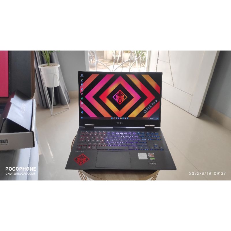 HP OMEN 15 EN0013AX RTX 2060 RYZEN 7 4800H RAM 16GB SSD 512GB 144HZ LIKE NEW