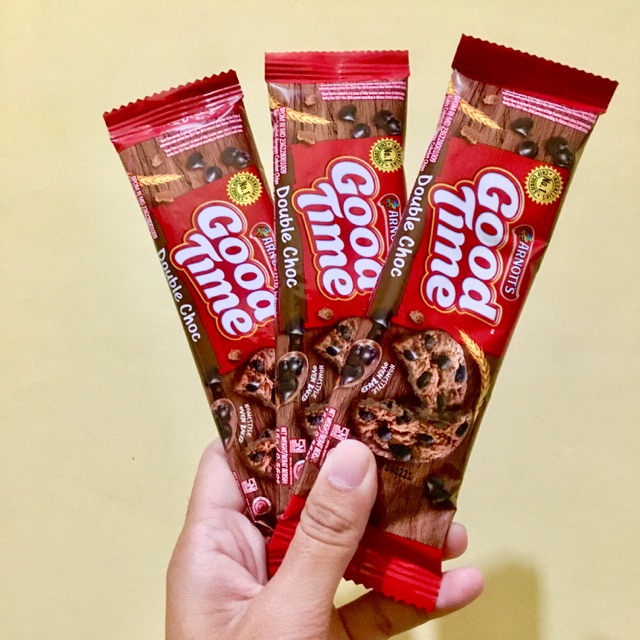 

Good Time Cookies Double Choc Biskuit Single Pack (12 x 16gr)