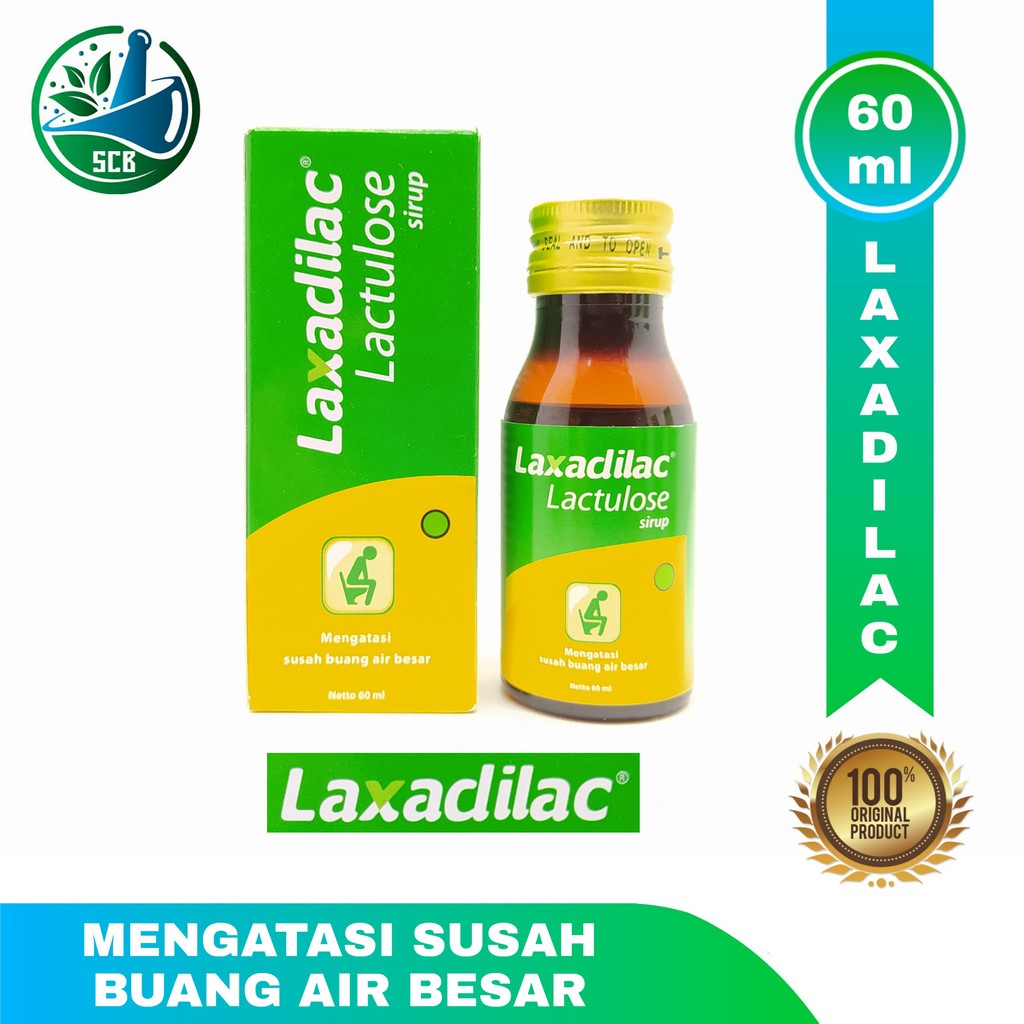 Laxadilac Lactulose Sirup 60ml - Melancarkan dan Mengatasi susah buang air besar