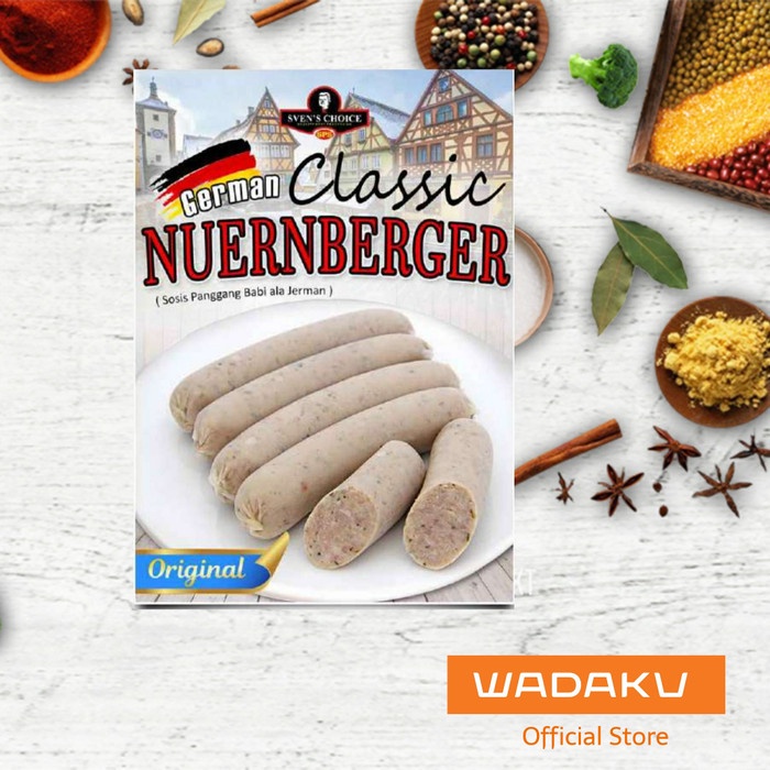 

sosis babi sven's choice German Classic Nuernberger sausages 350g