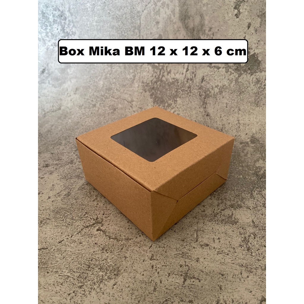 

Box Kraft Mika / Dus Coklat BM12126 / Kotak Kue, Cake Packaging