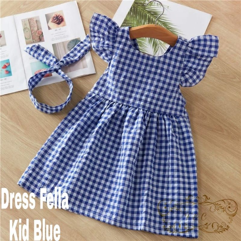 Dress Anak Perempuan / Dress All size 3-5 Tahun / Dress Fella Kid