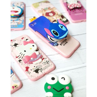 Case Jelly Popsocket 3D Disney Vivo V7, Oppo A71, F5, A83