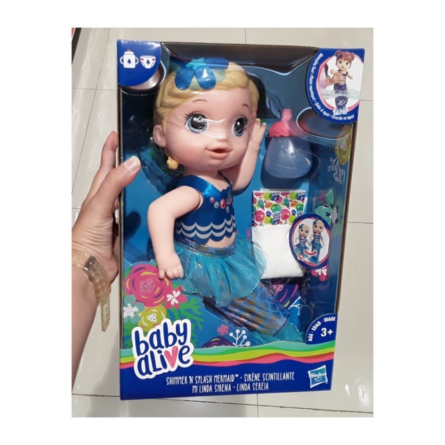 baby alive shimmer and splash mermaid