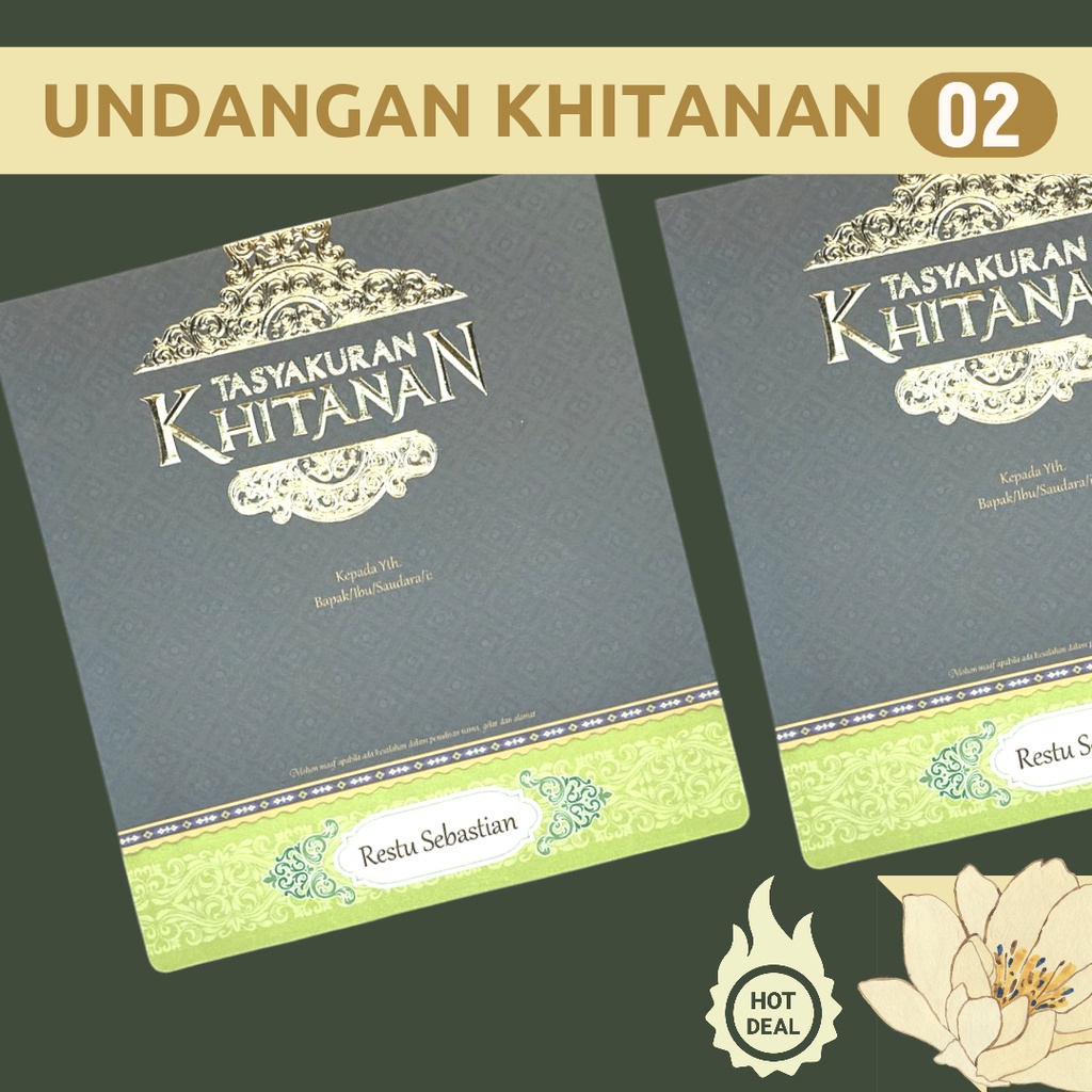 khitanan 02 undangan khitanan, undangan aqiqah, undangan khitanan murah, undangan khitan