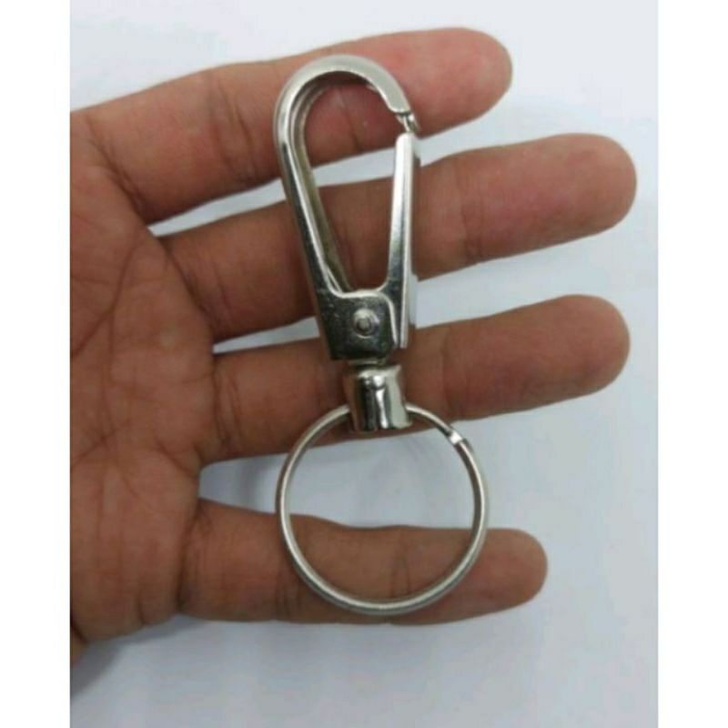 Gantungan Kunci Stainless Steel Carabiner Kuat Kokoh kunci ring diameter ring 2.5 cm