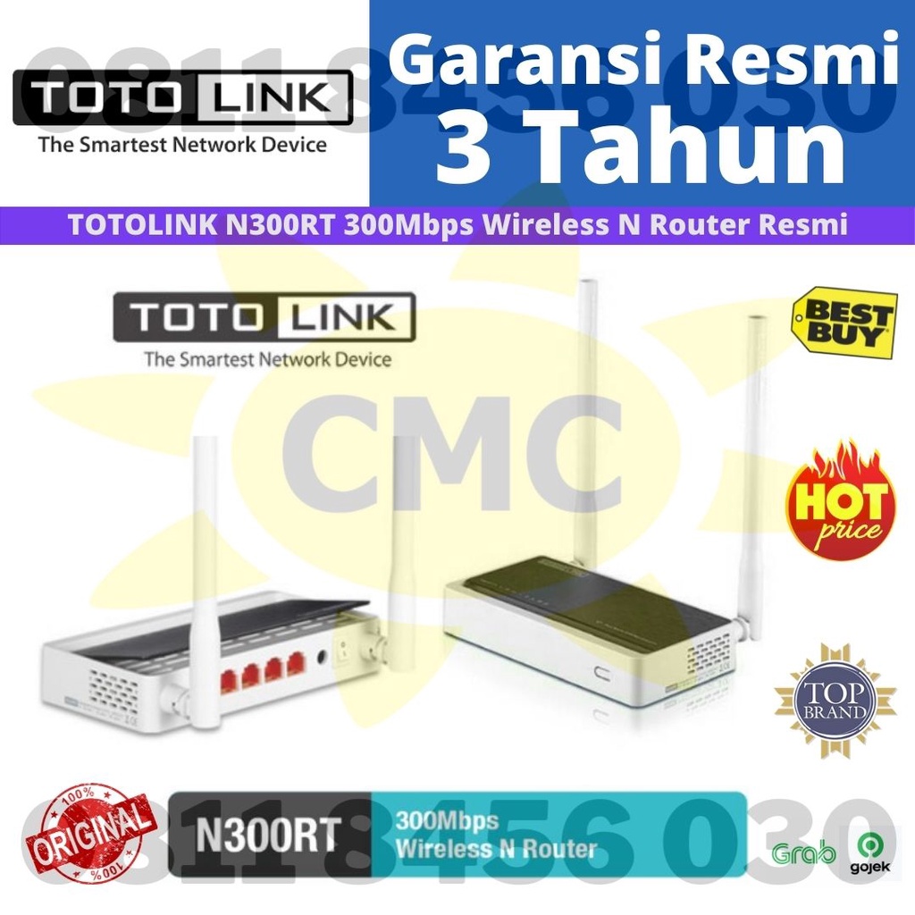 TOTOLINK N300RT Router 300Mbps Wireless 2 Antena