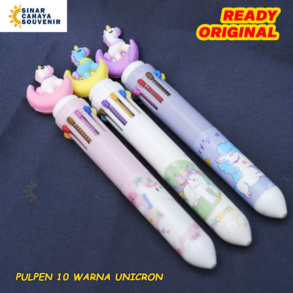 

Pulpen Cetek 10 Warna unicorn | Pen Hitam ATK Sekolah Souvenir Lucu | Stationery Murah Meriah Unik