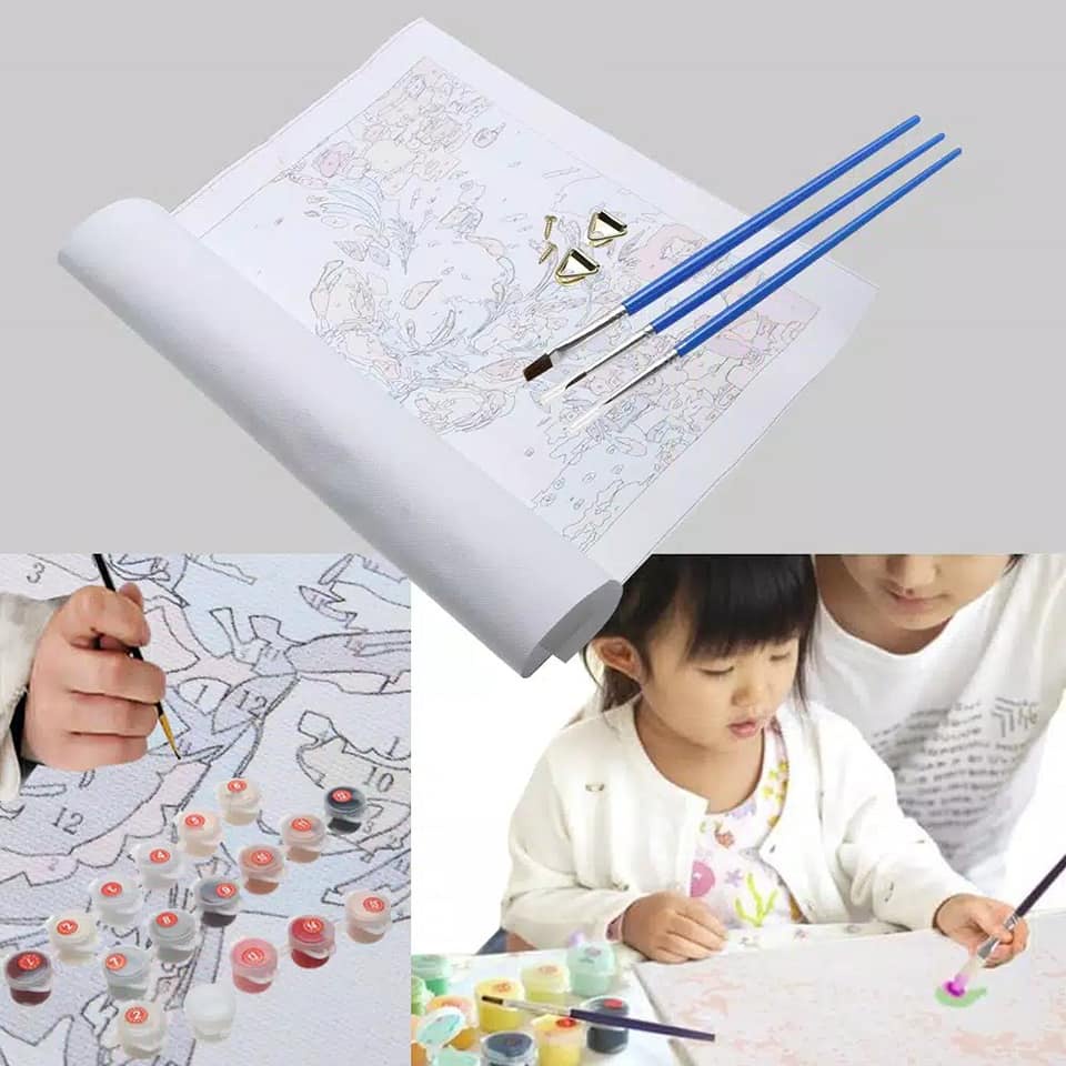 Paket Lukisan Oil painting By number kits