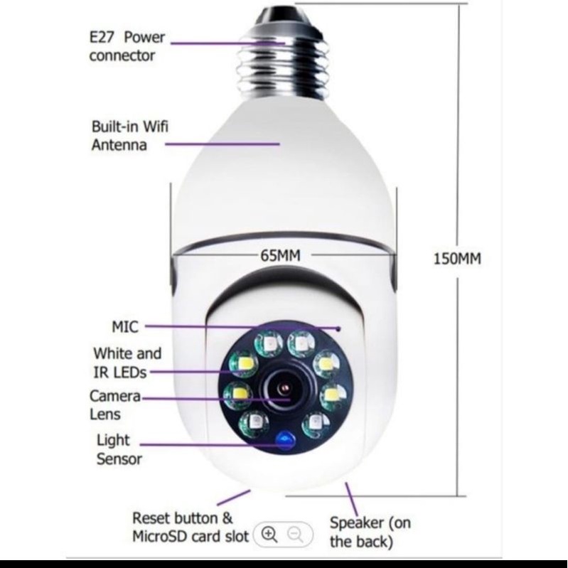 CCTV IP CAMERA BOHLAM FULL HD PTZ AUTO TRACKING WIRELLES