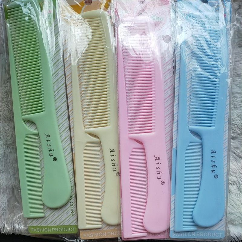 SISIR GAGANG JUMBO ISI 2 SISIR WARNA WARNI PREMIUM AISHU SISIR ANAK PER SET ISI 2 UKURAN BESAR