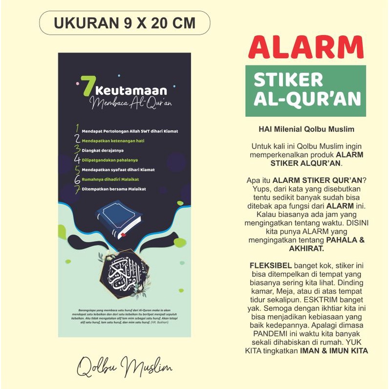 

Stiker Alquran alarm pengingat