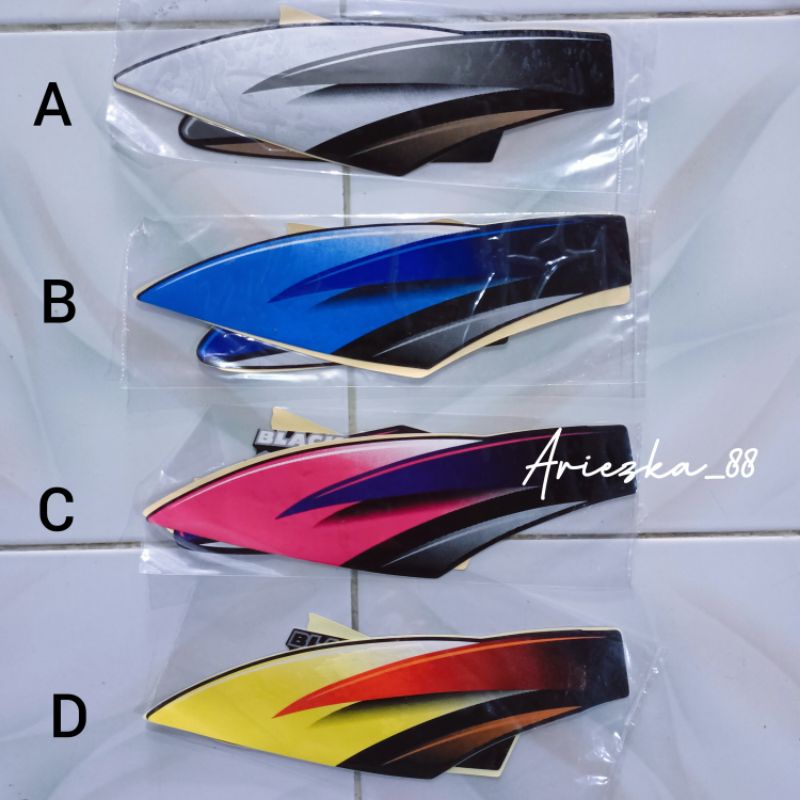 STRIPING BRAVO RC100 | stiker suzuki rc100 black bravo