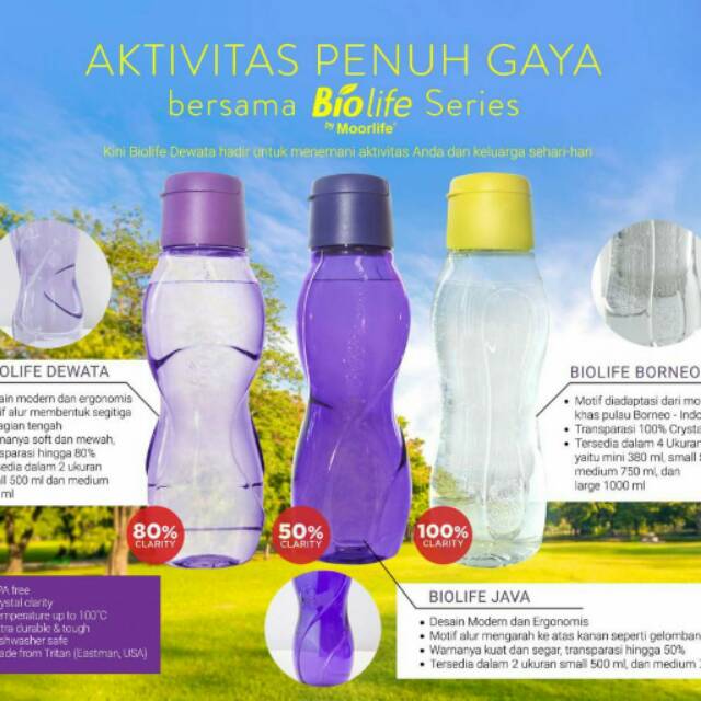 BOTOL MINUM BIOLIFE JAVA MOORLIFE TERMURAH per pc