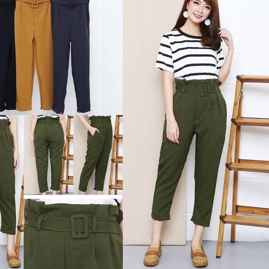 [Original] [FG] Zara Ruffle Highwaist Pants C7201 ♦♥