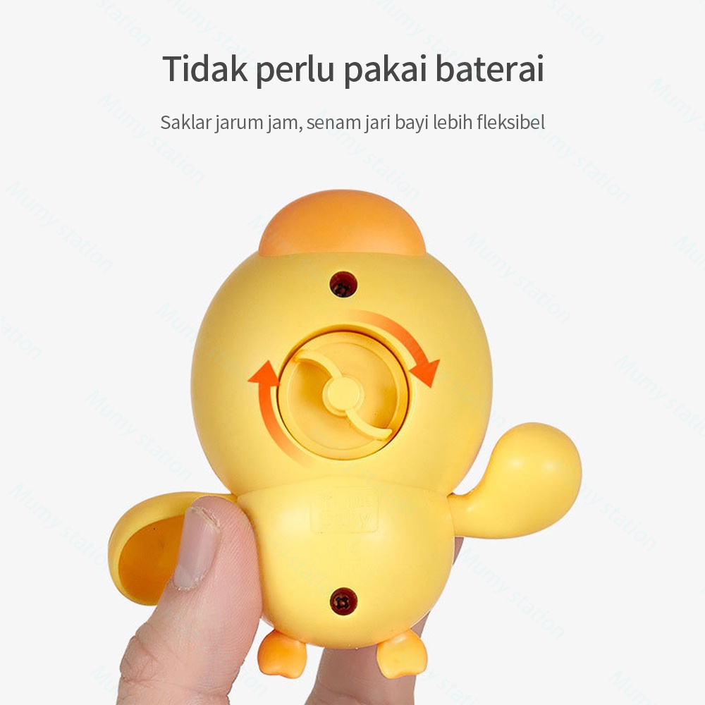 Mumystation Mainan mandi bayi Jarum Jam Mainan Renang Bebek