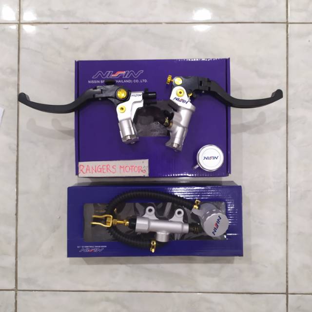 MASTER REM NISSIN DEPAN PLUS BELAKANG MASTER REM NISSIN VIXION NINJA R NINJA RR NINJA 150 SATRIA FU