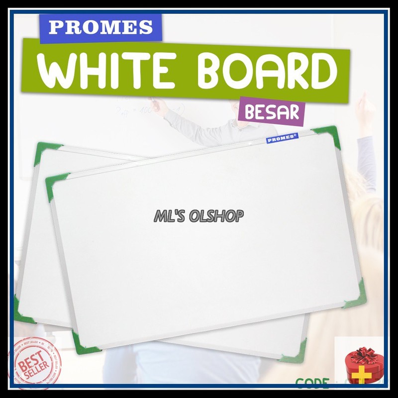 

PROMES WHITE BOARD BESAR PAPAN TULIS GANTUNG UK 70X50CM YST140