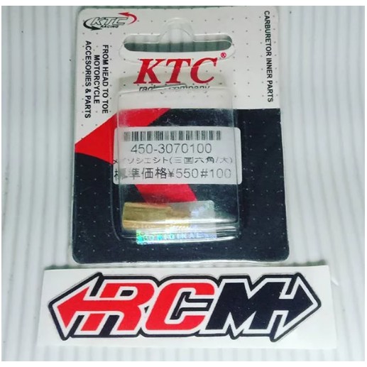 Main Jet MAINJET MJ UK UKURAN 100 PWK MERK KTC ORI ORIGINAL KTC RACING PARTS