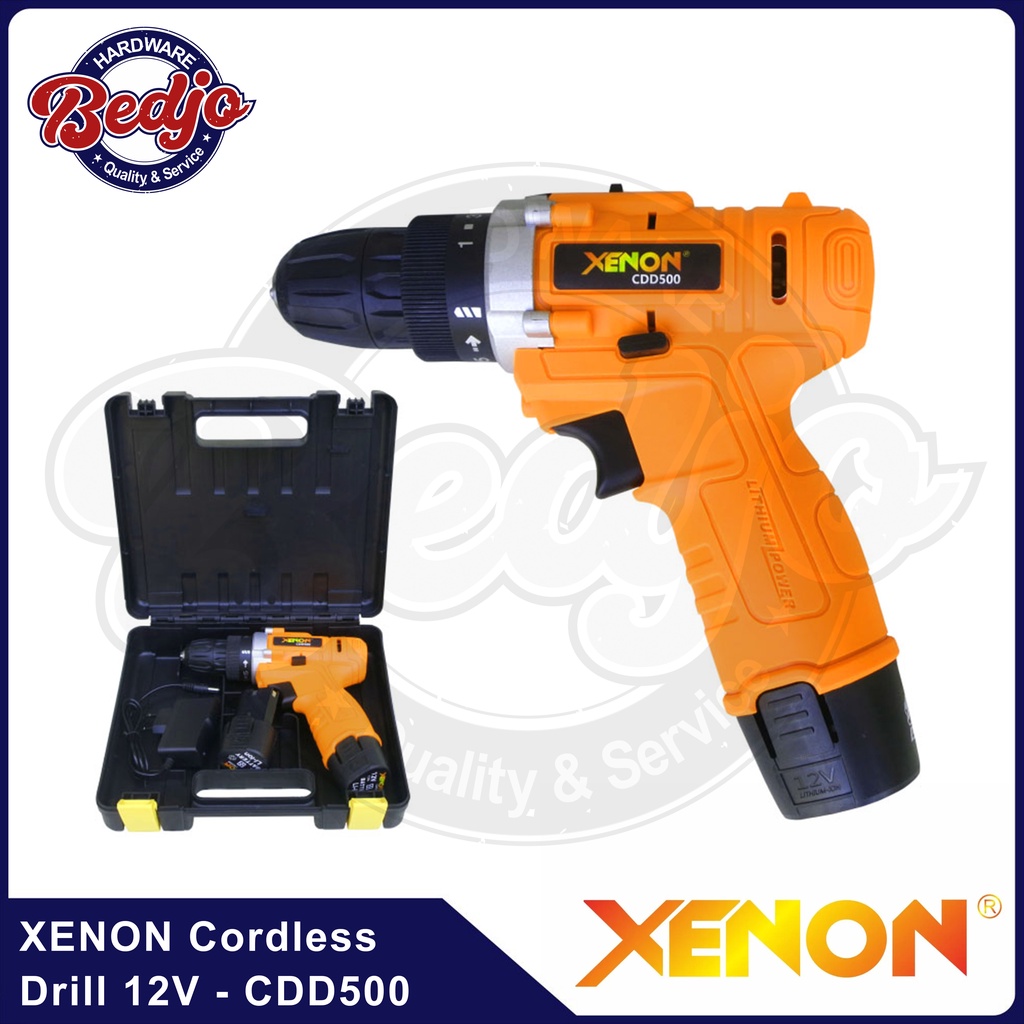 Bor Baterai 12V Xenon CDD500 Cordless Drill 12 V CDD 500 Bor Cordless