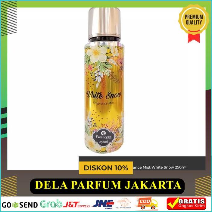 YVES RYAN FRAGRANCE MIST WHITE SNOW 250ML - BODY MIST COLOGNE HIGHT CLASS