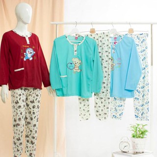 Baju Tidur Piyama Baju Tidur Pp Bahan Kaos Baju Panjang Baju Tidur Piyama Baju Tidur Pp Bahan Kaos Baju Panjang