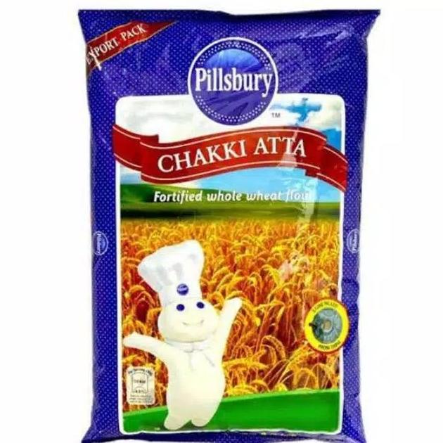 

SALE tepung gandum Whole Wheat Flour Pillsbury Chakki Atta 1 KG