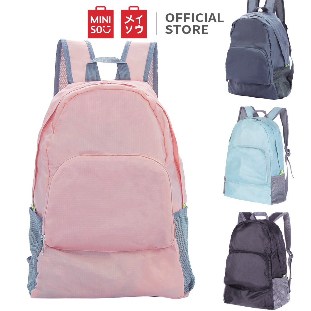  Miniso  Official Foldable Storage Backpack Tas  Ransel  