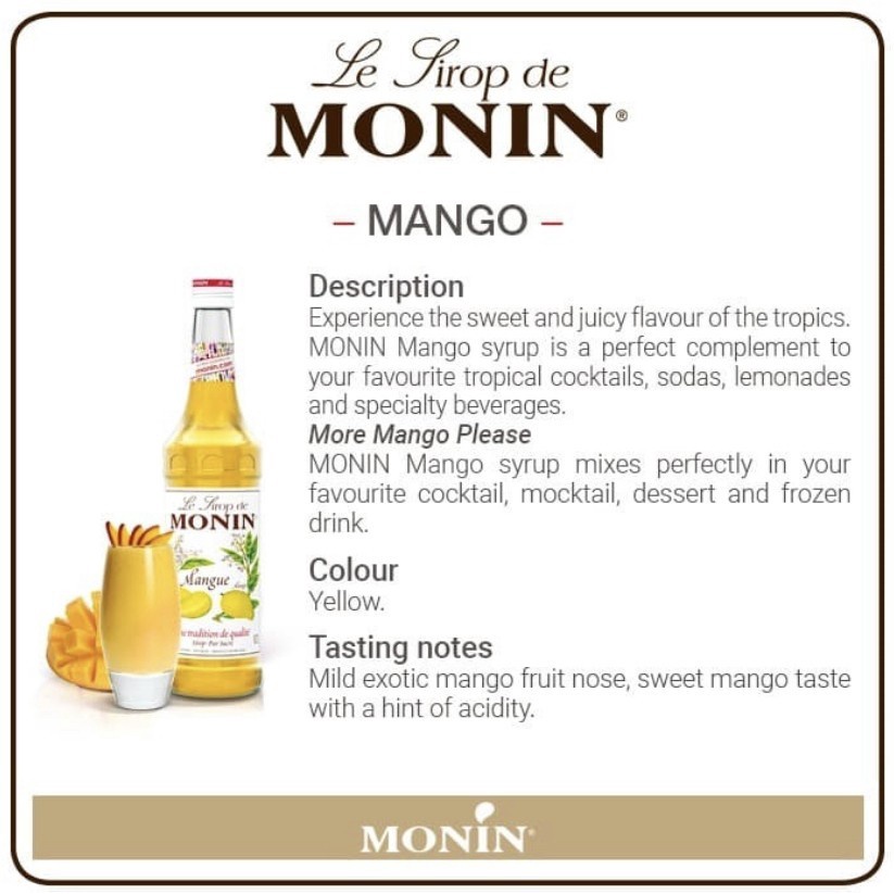 

Sirup Monin Rasa Manggo/Mangga 700ml