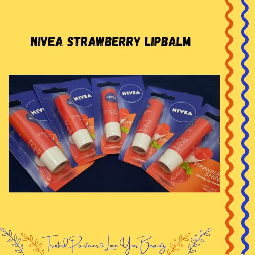 NIVEA Lip Balm Original Caring Lip Strawberry lip balm nivea ORIGINAL