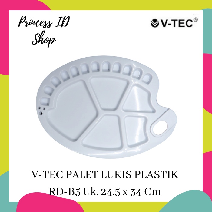 

PLATE LUKIS PLASTIK PALETTE V-TEC RD-B5 24.5 x 34 Cm