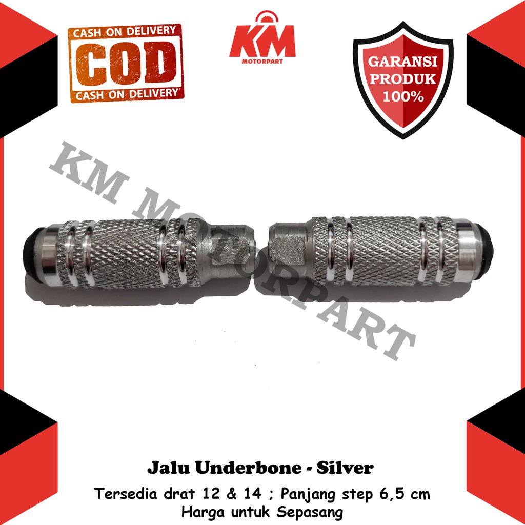 Jalu Underbone Baut 12 dan 14 FootStep Step Foot Step Pijakan Kaki Motor Beat Vario Mio Supra Mx