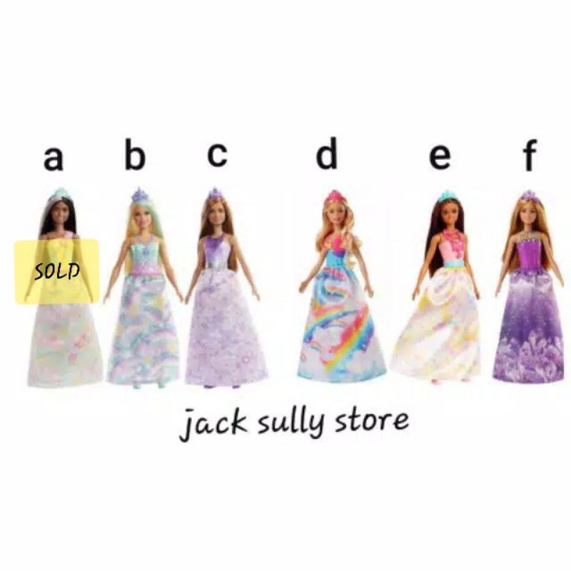 Barbie dreamtopia princess rainbow original mattel