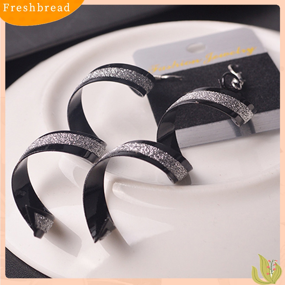 [Fresh] Anting Kait Spiral Panjang Retro Bentuk Spiral untuk Wanita