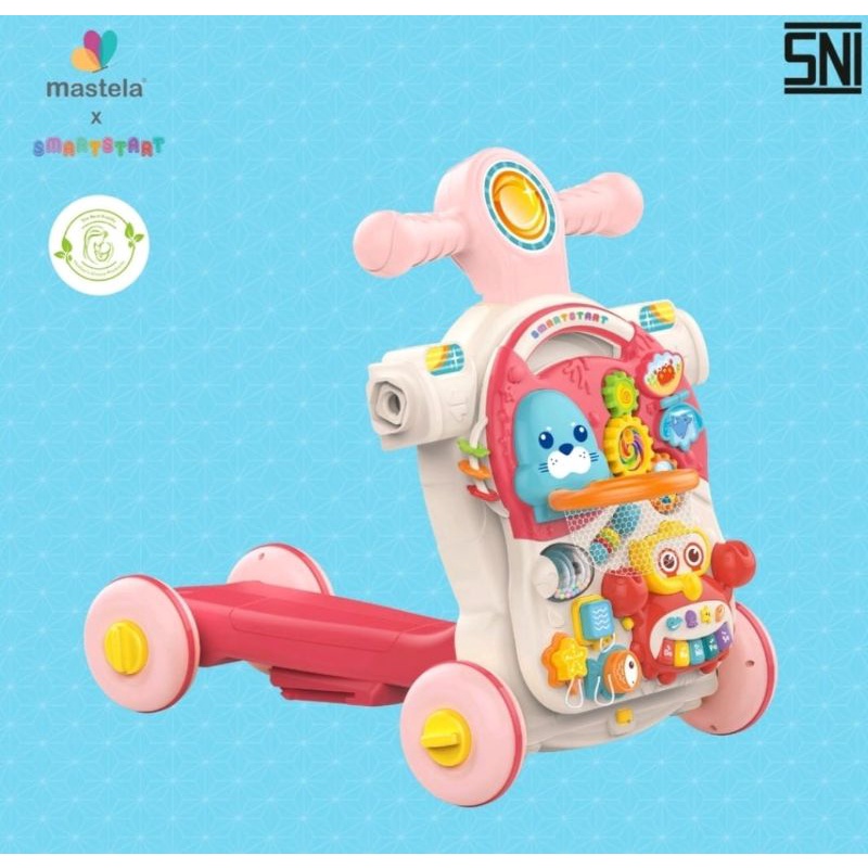 Mastela smartstart 5 in 1 activity walker / alat bantu jalan bayi