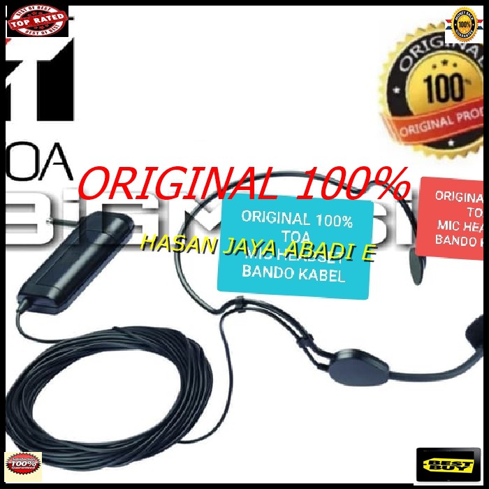 J69 original TOA mic Headset Microphone mik bando kabel panjang mikropon cable Condenser peka sensit