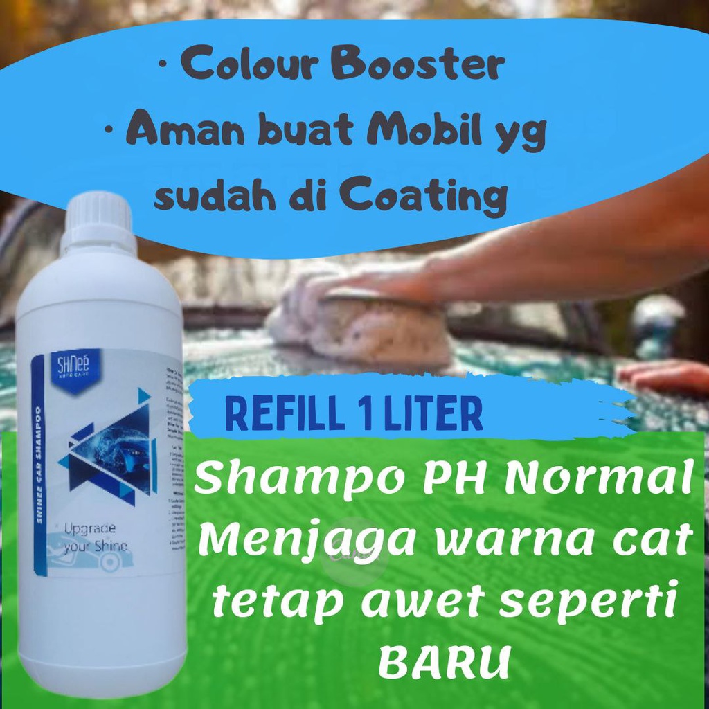 Jual SHinee Car Shampo Cuci Mobil Motor After Coating Daun Talas